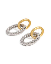 18k gold-plated stainless steel, Tarnish-free, Waterproof, Suitable for sensitive skin, gold earrings, retro earrings, vintage charm, classic earrings, beautiful earrings, timeless earrings, stud earrings, mixed metal earrings
